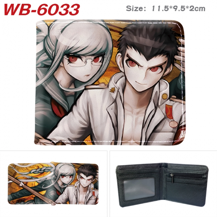 Dangan-Ronpa Animation color PU leather half fold wallet 11.5X9X2CM  WB-6033