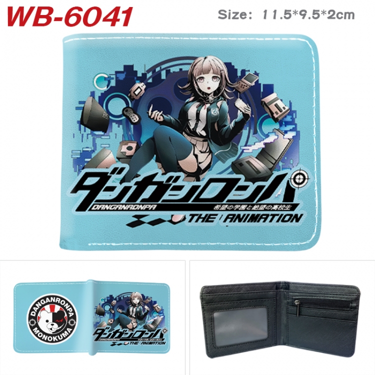 Dangan-Ronpa Animation color PU leather half fold wallet 11.5X9X2CM WB-6041