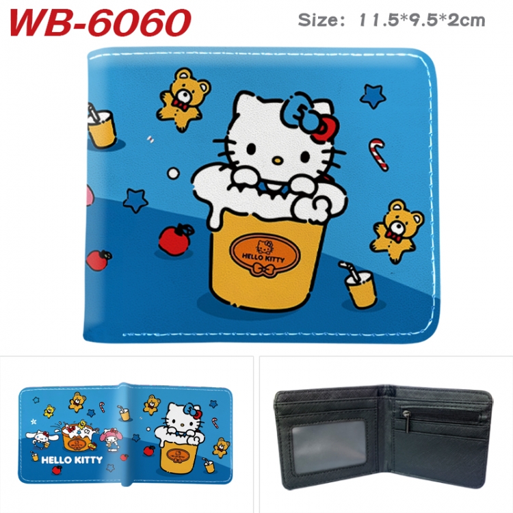 sanrio Animation color PU leather half fold wallet 11.5X9X2CM WB-6060