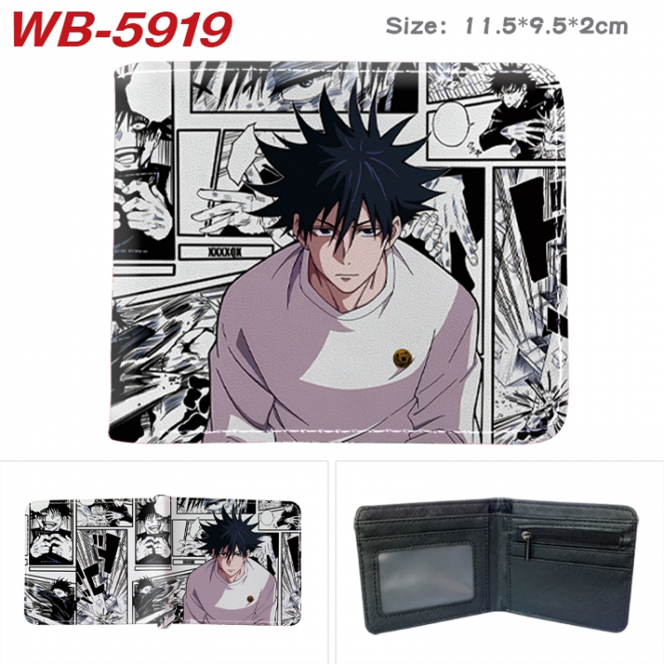 Jujutsu Kaisen Animation color PU leather half fold wallet 11.5X9X2CM WB-5919