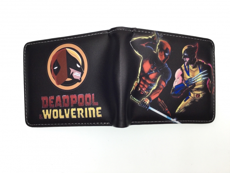 Deadpool Anime two fold  Short wallet 11X9.5CM 60G  B-1784