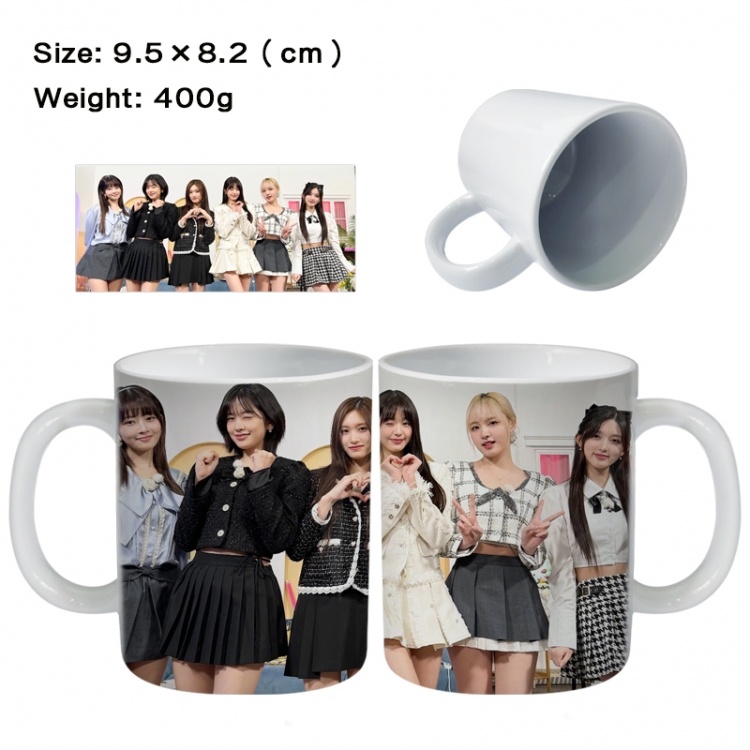 IVE Anime peripheral ceramic cup tea cup drinking cup 9.5X8.2cm