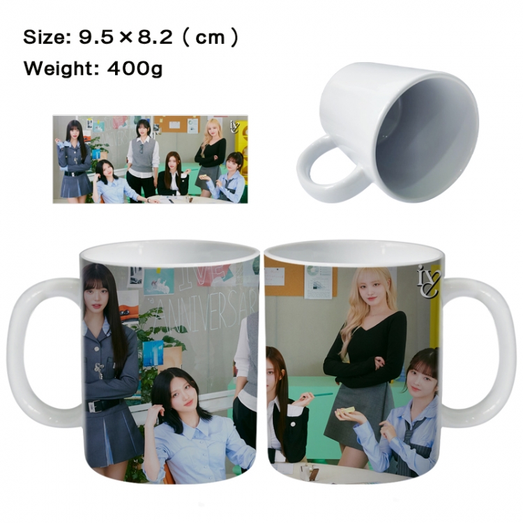 IVE Anime peripheral ceramic cup tea cup drinking cup 9.5X8.2cm