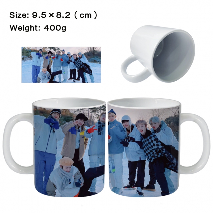 stray-kids Anime peripheral ceramic cup tea cup drinking cup 9.5X8.2cm