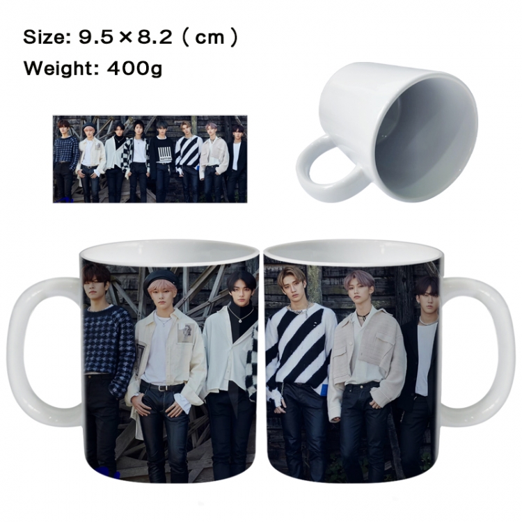 stray-kids Anime peripheral ceramic cup tea cup drinking cup 9.5X8.2cm