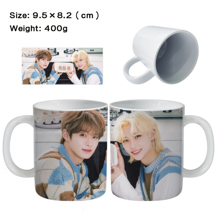 stray-kids Anime peripheral ceramic cup tea cup drinking cup 9.5X8.2cm