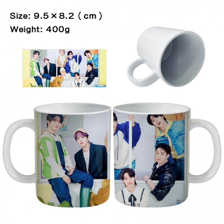 stray-kids Anime peripheral ceramic cup tea cup drinking cup 9.5X8.2cm