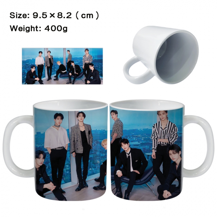 stray-kids Anime peripheral ceramic cup tea cup drinking cup 9.5X8.2cm