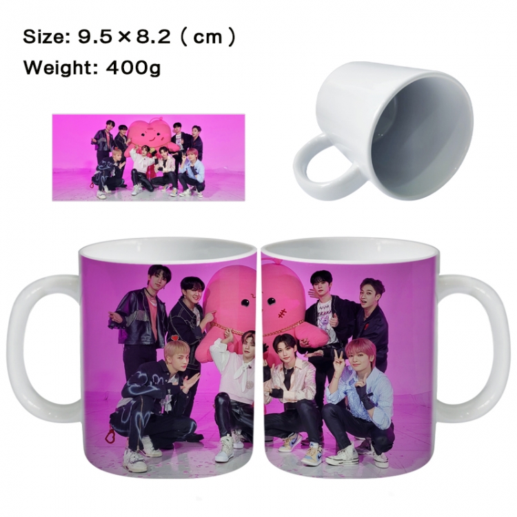 stray-kids Anime peripheral ceramic cup tea cup drinking cup 9.5X8.2cm