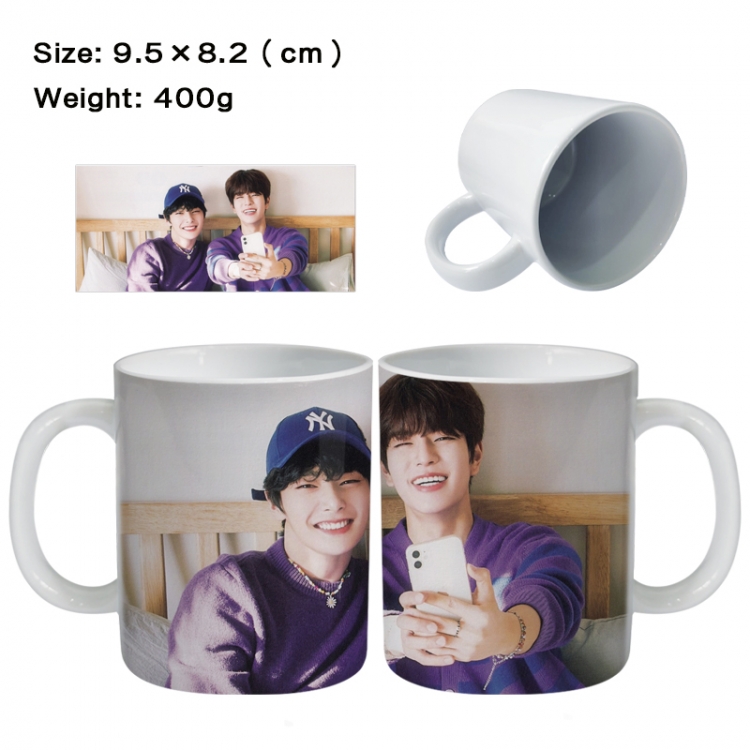 stray-kids Anime peripheral ceramic cup tea cup drinking cup 9.5X8.2cm