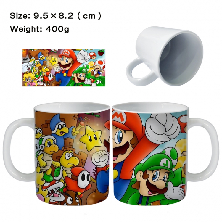 Super Mario Anime peripheral ceramic cup tea cup drinking cup 9.5X8.2cm