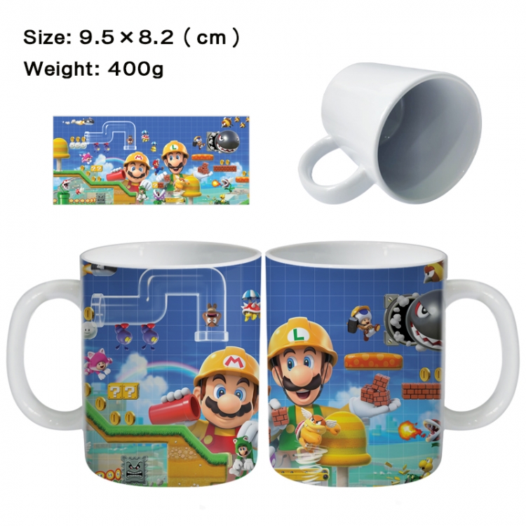 Super Mario Anime peripheral ceramic cup tea cup drinking cup 9.5X8.2cm