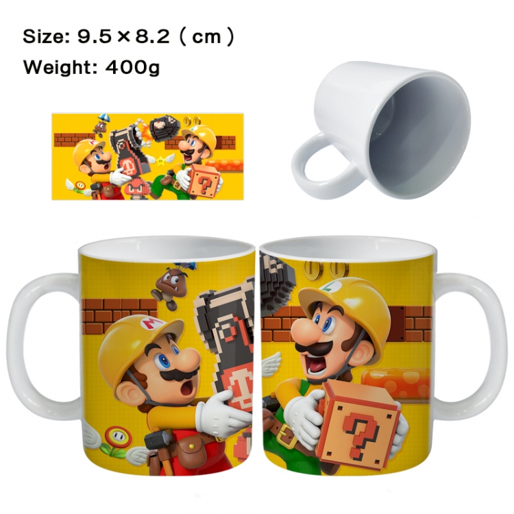 Super Mario Anime peripheral ceramic cup tea cup drinking cup 9.5X8.2cm