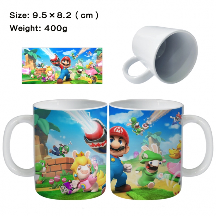 Super Mario Anime peripheral ceramic cup tea cup drinking cup 9.5X8.2cm