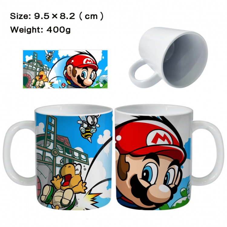 Super Mario Anime peripheral ceramic cup tea cup drinking cup 9.5X8.2cm