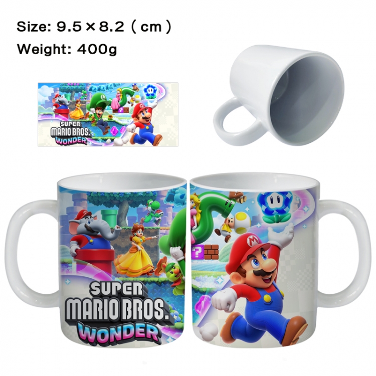 Super Mario Anime peripheral ceramic cup tea cup drinking cup 9.5X8.2cm