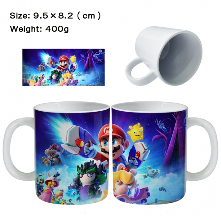 Super Mario Anime peripheral ceramic cup tea cup drinking cup 9.5X8.2cm