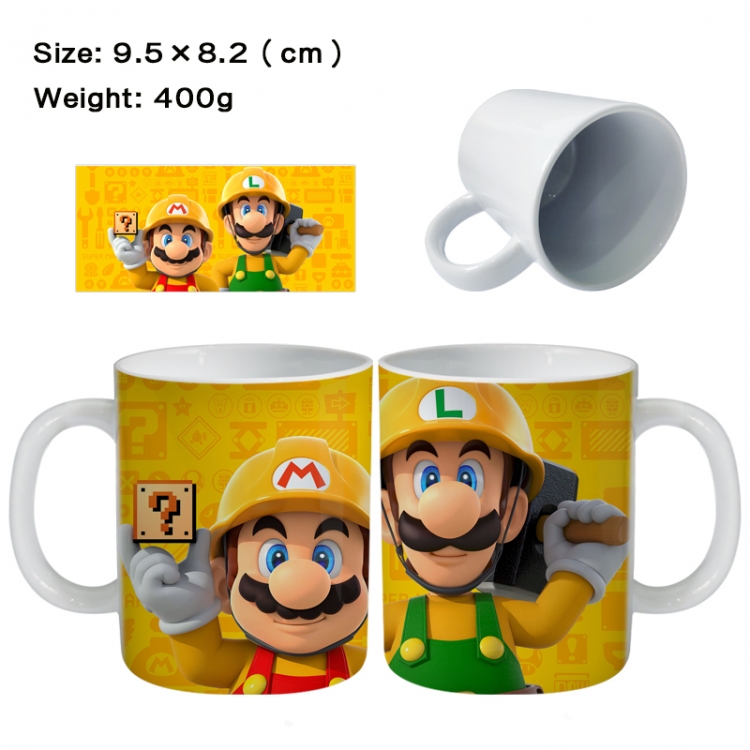 Super Mario Anime peripheral ceramic cup tea cup drinking cup 9.5X8.2cm