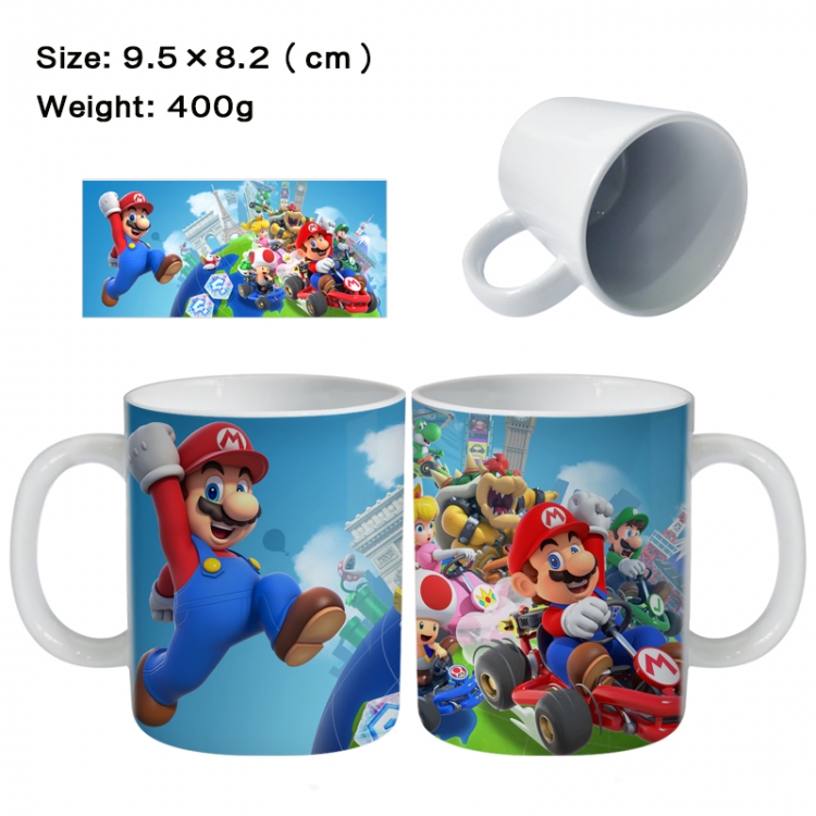 Super Mario Anime peripheral ceramic cup tea cup drinking cup 9.5X8.2cm