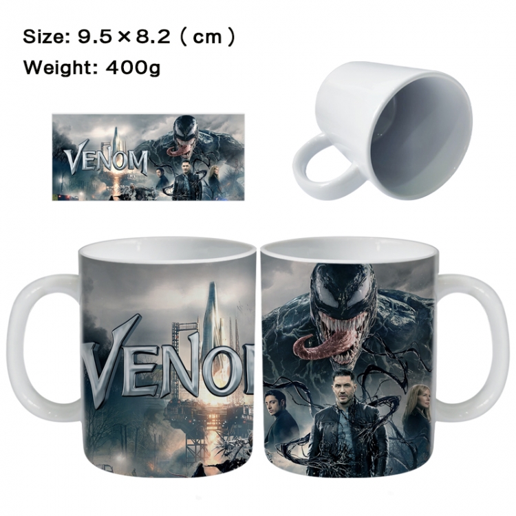 venom Anime peripheral ceramic cup tea cup drinking cup 9.5X8.2cm