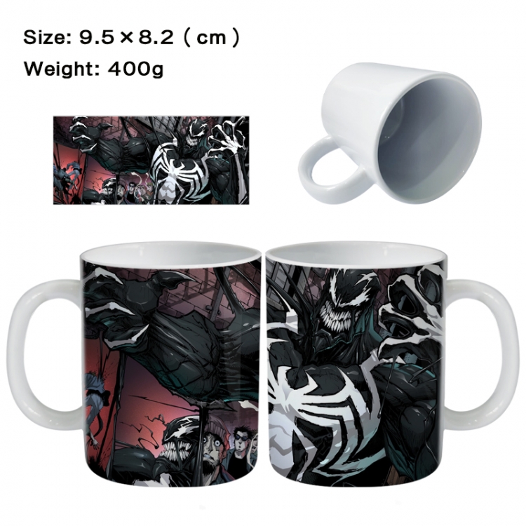 venom Anime peripheral ceramic cup tea cup drinking cup 9.5X8.2cm