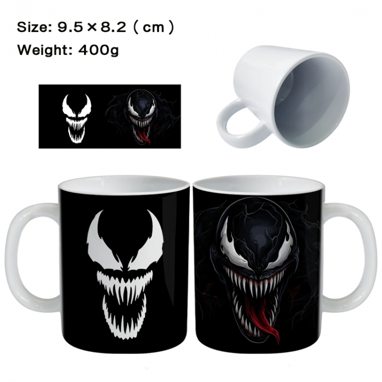 venom Anime peripheral ceramic cup tea cup drinking cup 9.5X8.2cm