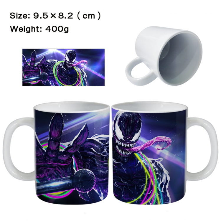 venom Anime peripheral ceramic cup tea cup drinking cup 9.5X8.2cm