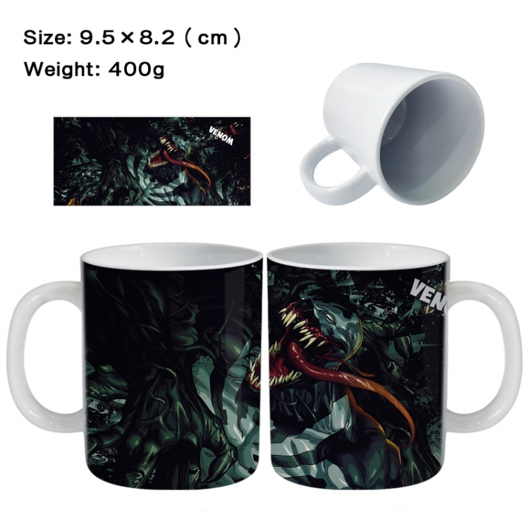 venom Anime peripheral ceramic cup tea cup drinking cup 9.5X8.2cm