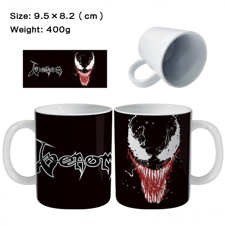 venom Anime peripheral ceramic cup tea cup drinking cup 9.5X8.2cm