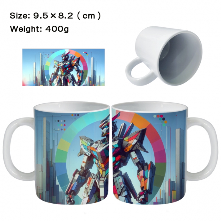 Gundam Anime peripheral ceramic cup tea cup drinking cup 9.5X8.2cm