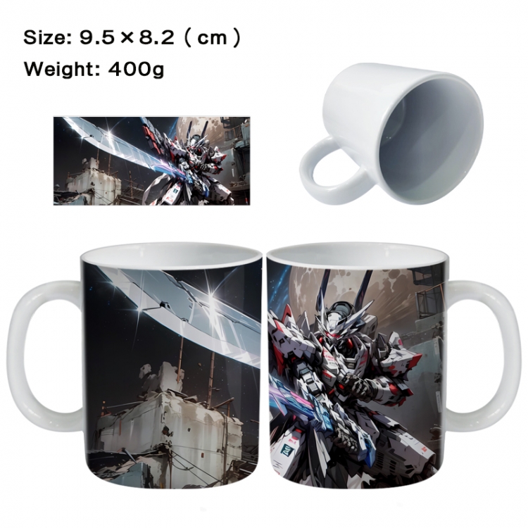 Gundam Anime peripheral ceramic cup tea cup drinking cup 9.5X8.2cm