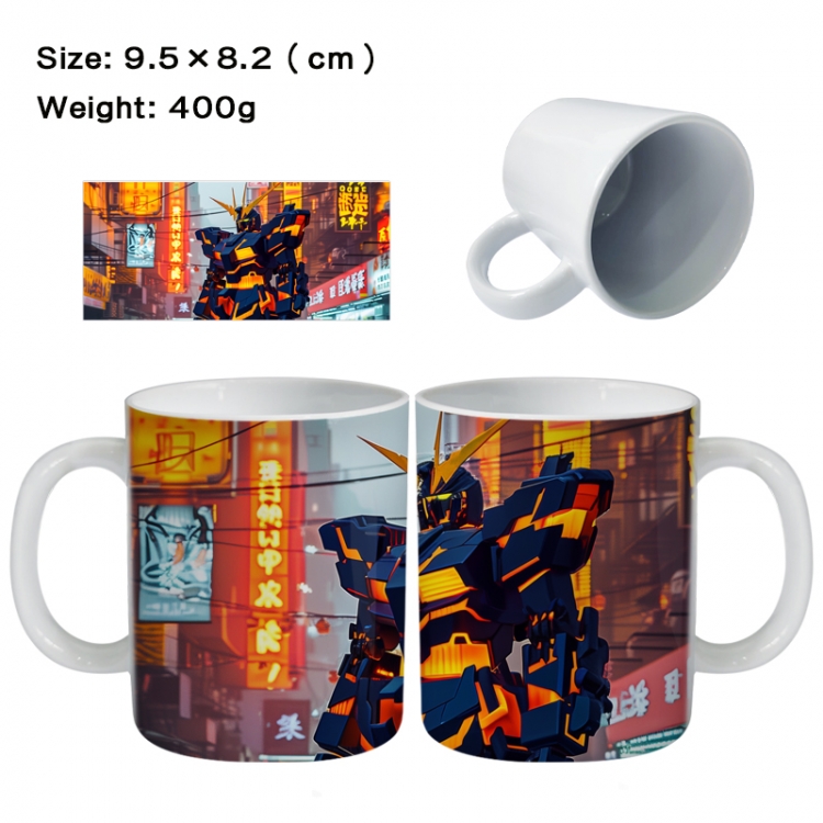 Gundam Anime peripheral ceramic cup tea cup drinking cup 9.5X8.2cm