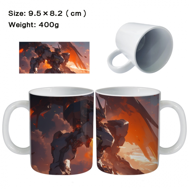 Gundam Anime peripheral ceramic cup tea cup drinking cup 9.5X8.2cm