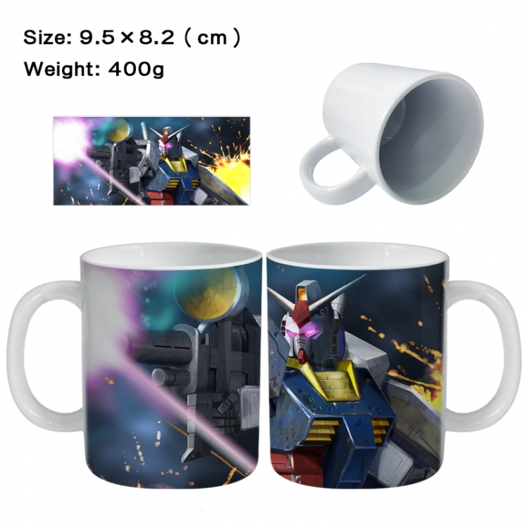 Gundam Anime peripheral ceramic cup tea cup drinking cup 9.5X8.2cm