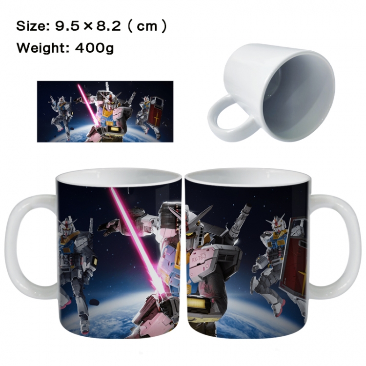 Gundam Anime peripheral ceramic cup tea cup drinking cup 9.5X8.2cm