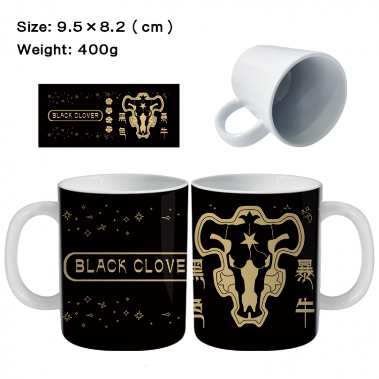 Black Clover Anime peripheral ceramic cup tea cup drinking cup 9.5X8.2cm