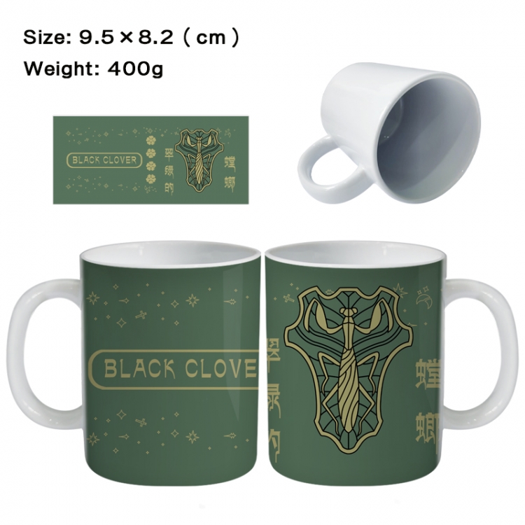 Black Clover Anime peripheral ceramic cup tea cup drinking cup 9.5X8.2cm