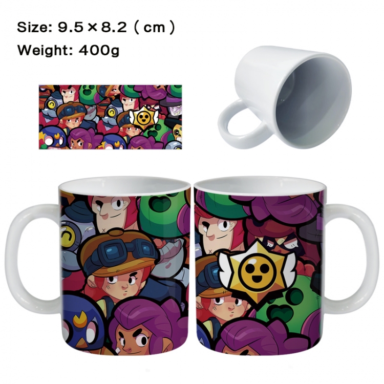 Brawl Stars Anime peripheral ceramic cup tea cup drinking cup 9.5X8.2cm