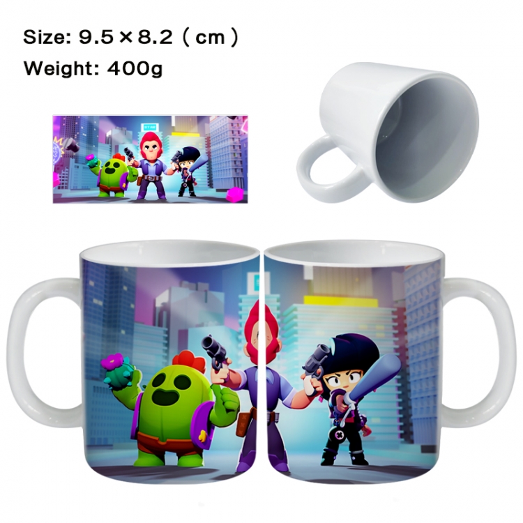 Brawl Stars Anime peripheral ceramic cup tea cup drinking cup 9.5X8.2cm