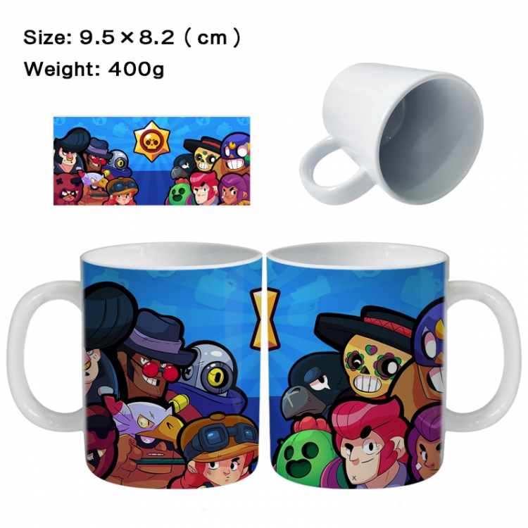 Brawl Stars Anime peripheral ceramic cup tea cup drinking cup 9.5X8.2cm