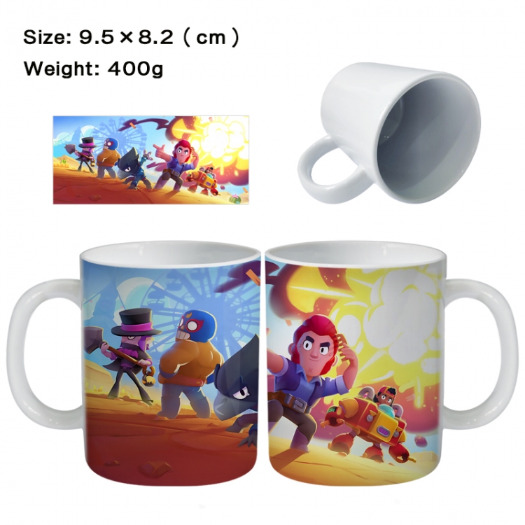 Brawl Stars Anime peripheral ceramic cup tea cup drinking cup 9.5X8.2cm