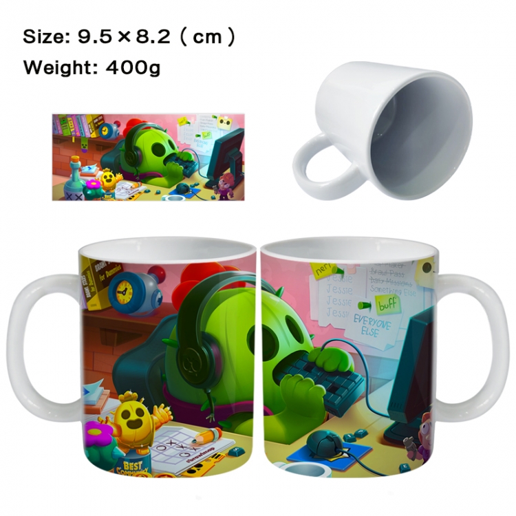 Brawl Stars Anime peripheral ceramic cup tea cup drinking cup 9.5X8.2cm