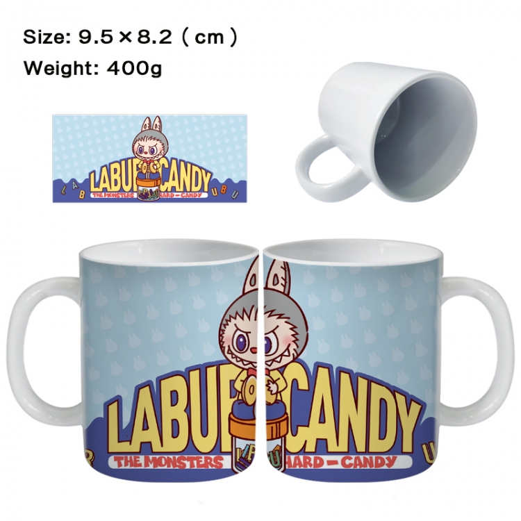 Labubu Anime peripheral ceramic cup tea cup drinking cup 9.5X8.2cm