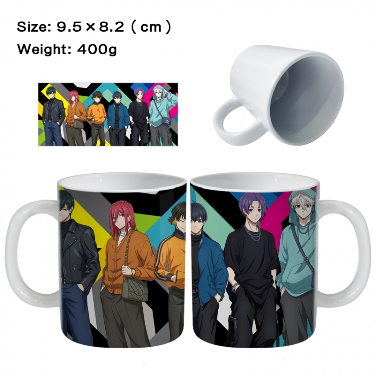 BLUE LOCK Anime peripheral ceramic cup tea cup drinking cup 9.5X8.2cm