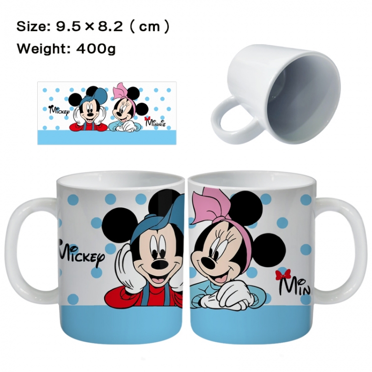 Mickey Anime peripheral ceramic cup tea cup drinking cup 9.5X8.2cm