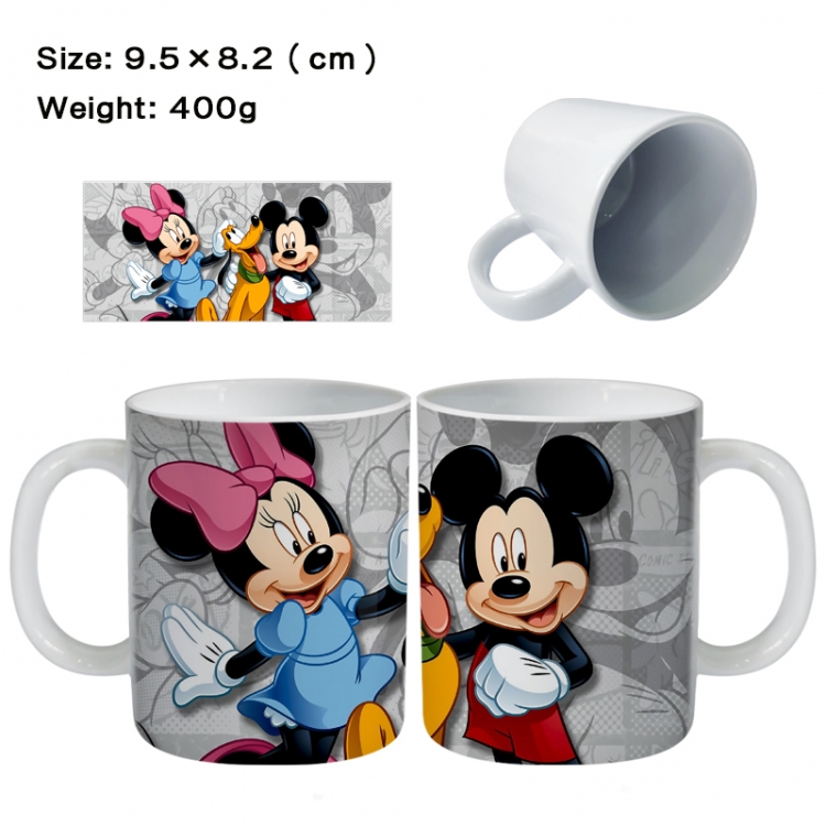 Mickey Anime peripheral ceramic cup tea cup drinking cup 9.5X8.2cm