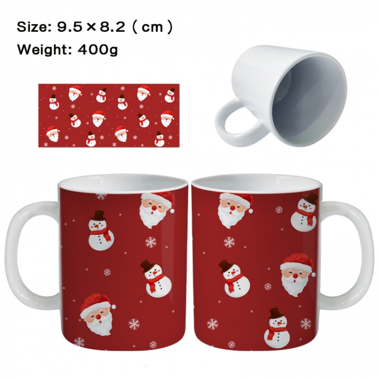 christmas Anime peripheral ceramic cup tea cup drinking cup 9.5X8.2cm