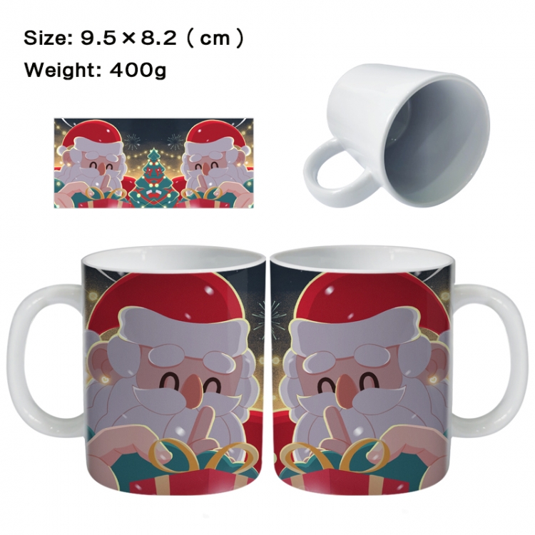 christmas Anime peripheral ceramic cup tea cup drinking cup 9.5X8.2cm