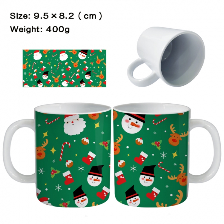 christmas Anime peripheral ceramic cup tea cup drinking cup 9.5X8.2cm