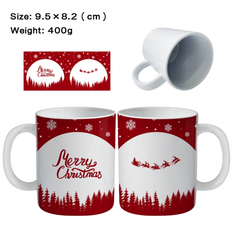 christmas Anime peripheral ceramic cup tea cup drinking cup 9.5X8.2cm